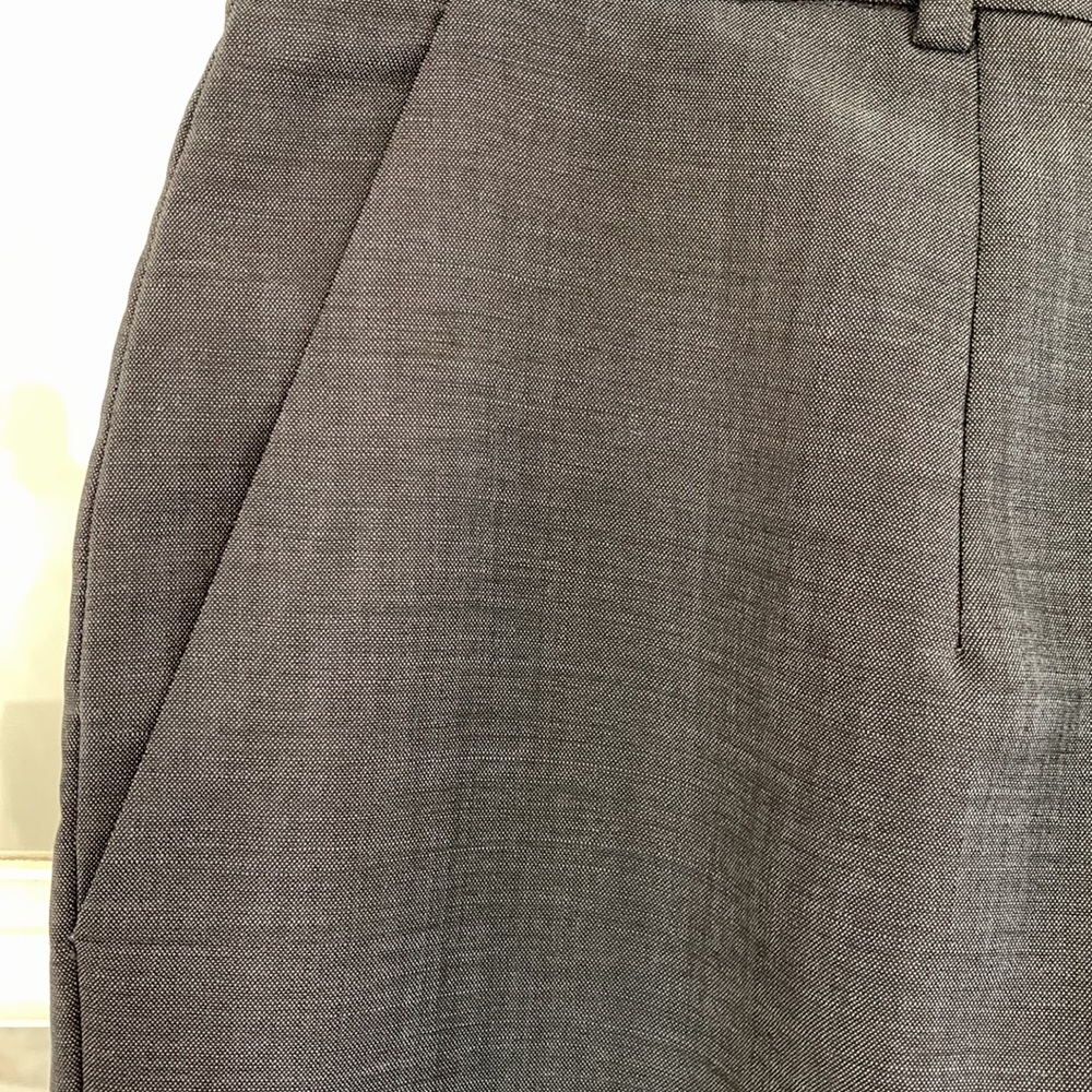 Calvin Klein Collection made in Italy gray wool/mohair slacks size 10, very fine - Picture 2 of 6